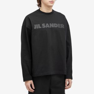 Jil Sander Long Sleeve Tonal Logo T-Shirt