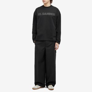 Jil Sander Long Sleeve Tonal Logo T-Shirt