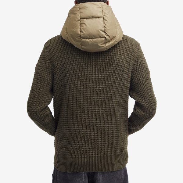 Moncler Down Knit Waffle Jacket