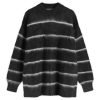 Comme des Garçons Homme Raised Stripe Mohair Sweater