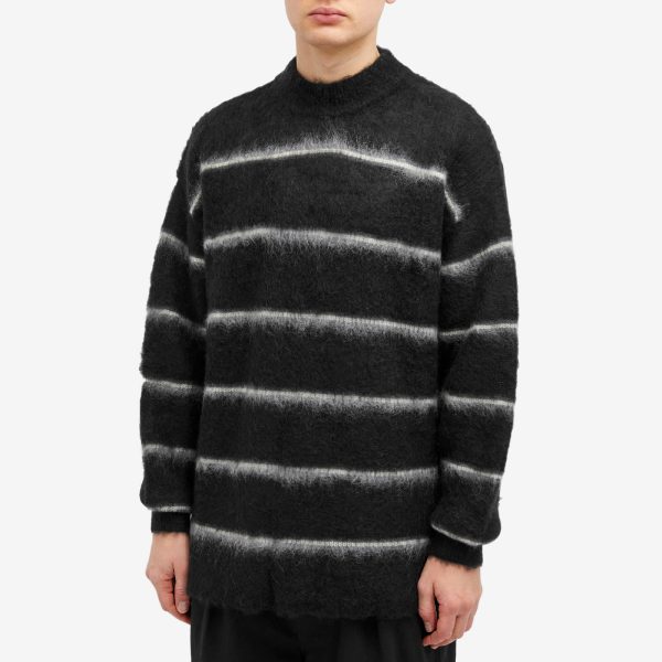 Comme des Garçons Homme Raised Stripe Mohair Sweater