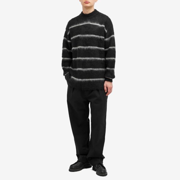 Comme des Garçons Homme Raised Stripe Mohair Sweater