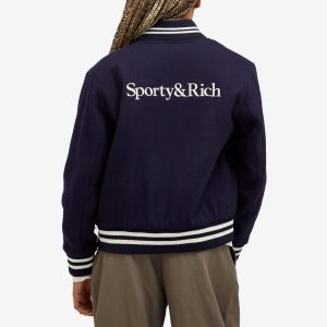 Sporty & Rich Yankees Serif Varsity Jacket