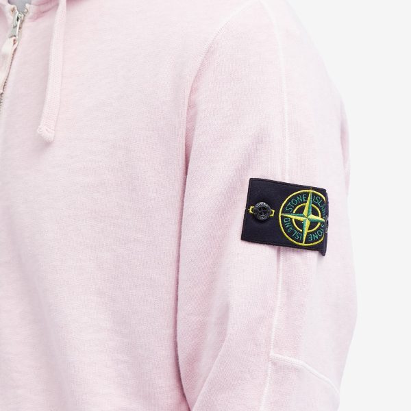 Stone Island Garment Dyed Malfile Zip Hoodie