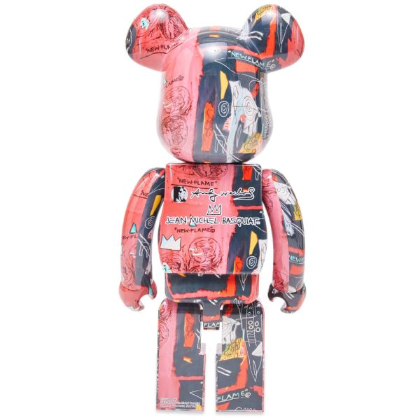 Medicom Be@rbrick Andy Warhol x Jean-Michel Basquiat #1