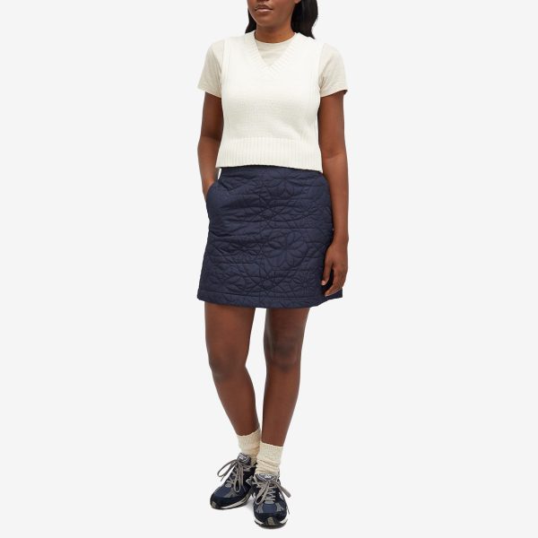 Maison Kitsune Quilted Mini Skirt