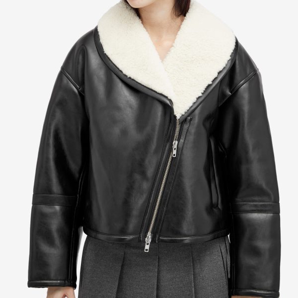 Stand Studio Faux Fur Shearling Coat