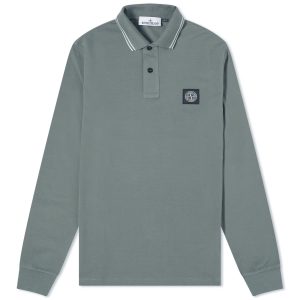 Stone Island Long Sleeve Patch Polo Shirt