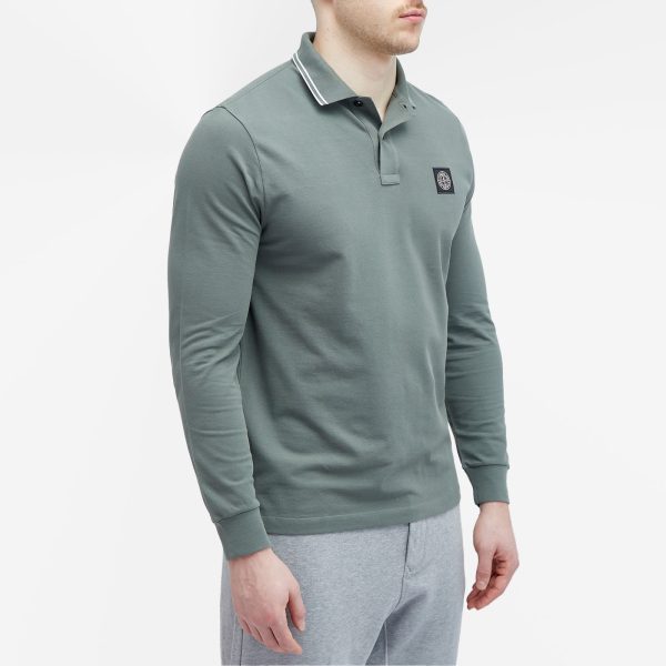 Stone Island Long Sleeve Patch Polo Shirt