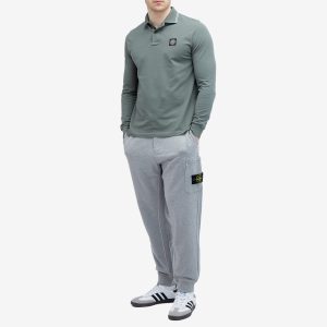 Stone Island Long Sleeve Patch Polo Shirt