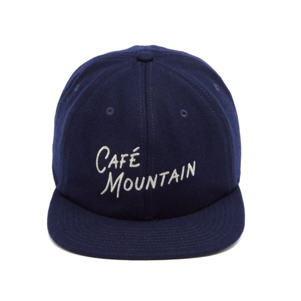 Café Mountain Script Logo Wool Cap