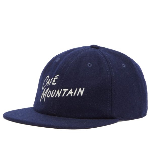 Café Mountain Script Logo Wool Cap