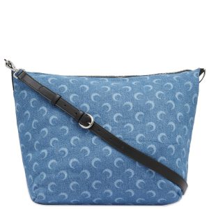 Marine Serre Moon Laser Denim Mail Bag