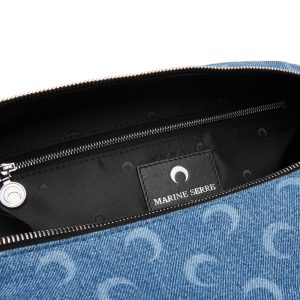 Marine Serre Moon Laser Denim Mail Bag