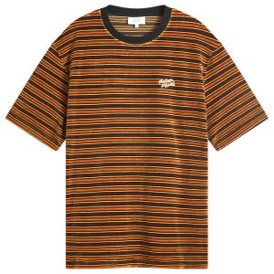 Maison Kitsune Striped Velvet Oversize T-Shirt