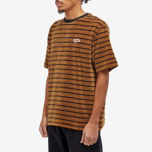 Maison Kitsune Striped Velvet Oversize T-Shirt