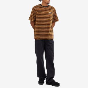 Maison Kitsune Striped Velvet Oversize T-Shirt