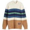 Maison Kitsune Handwriting Cable Knit Jumper