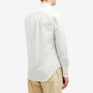 Gitman Vintage Button Down Brushed Split Stripe Oxford Shirt