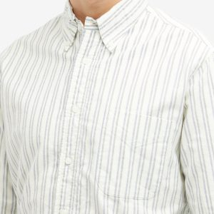 Gitman Vintage Button Down Brushed Split Stripe Oxford Shirt