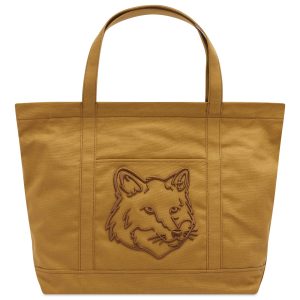 Maison Kitsune Fox Head Large Tote Bag