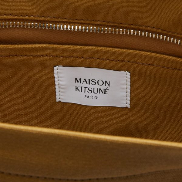 Maison Kitsune Fox Head Large Tote Bag