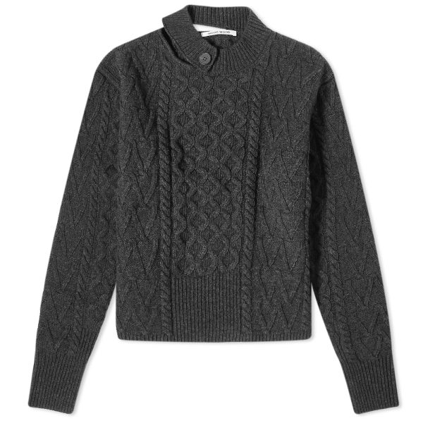 Wood Wood Tania Aran Knit Jumper