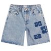 Ganni Patch Denim Shorts