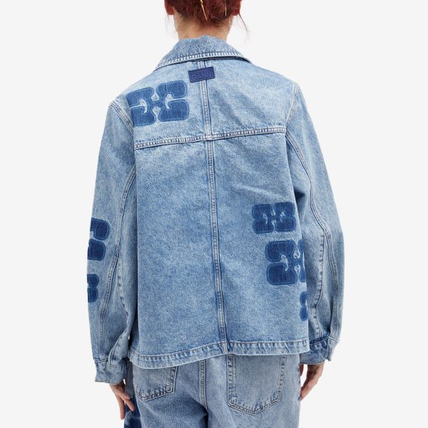 Ganni Patch Denim Jacket