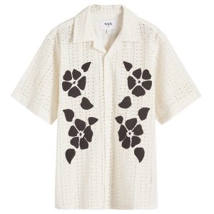 Wax London Didcot Floral Applique Vacation Shirt