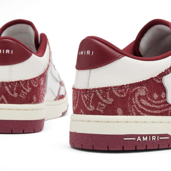 AMIRI Bandana Denim Skel Low Top Sneaker