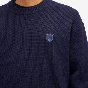 Maison Kitsune Bold Fox Head Patch Comfort Ribbed Jumper