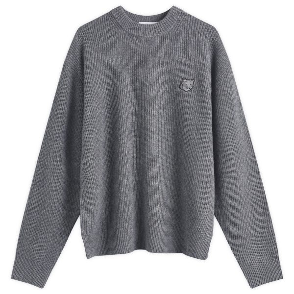 Maison Kitsune Bold Fox Head Patch Comfort Ribbed Jumper