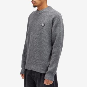 Maison Kitsune Bold Fox Head Patch Comfort Ribbed Jumper