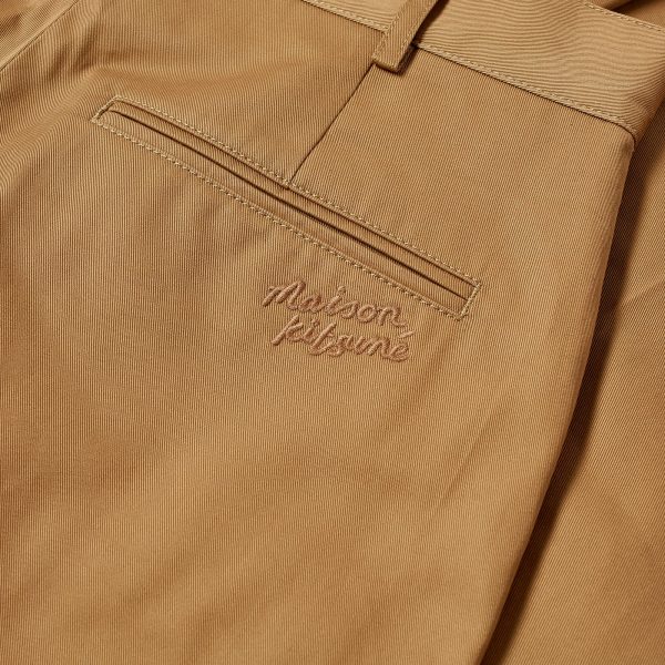 Maison Kitsune Handwriting Logo Carrot Fit Chino