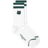 Maison Kitsune Fox Head Patch Sport Sock