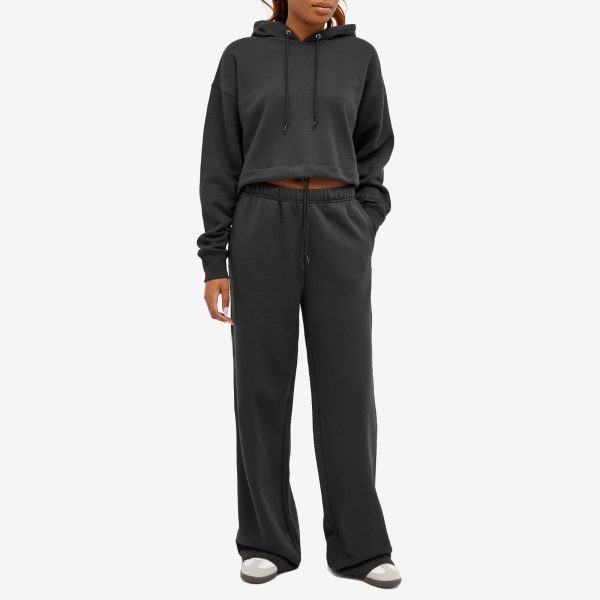 Good American Brushed Fleece Wide Leg Sweat Pant