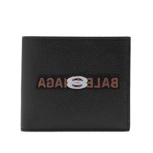 Balenciaga Logo Cash Square Wallet