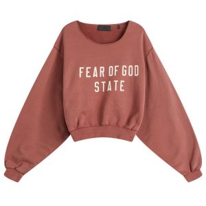 Fear Of God ESSENTIALS Heavy Fleece Cropped Crewneck