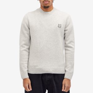 Maison Kitsune Bold Fox Head Patch Regular Lambswool Jumper