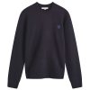 Maison Kitsune Bold Fox Head Patch Regular Lambswool Crew Ju