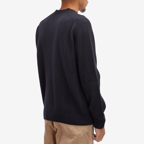 Maison Kitsune Bold Fox Head Patch Regular Lambswool Crew Ju