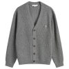 Maison Kitsune Bold Fox Head Patch  Comfort Ribbed Cardigan