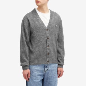 Maison Kitsune Bold Fox Head Patch  Comfort Ribbed Cardigan