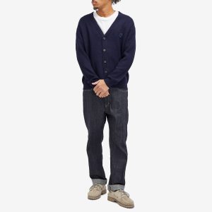 Maison Kitsune Bold Fox Head Patch  Comfort Ribbed Cardigan