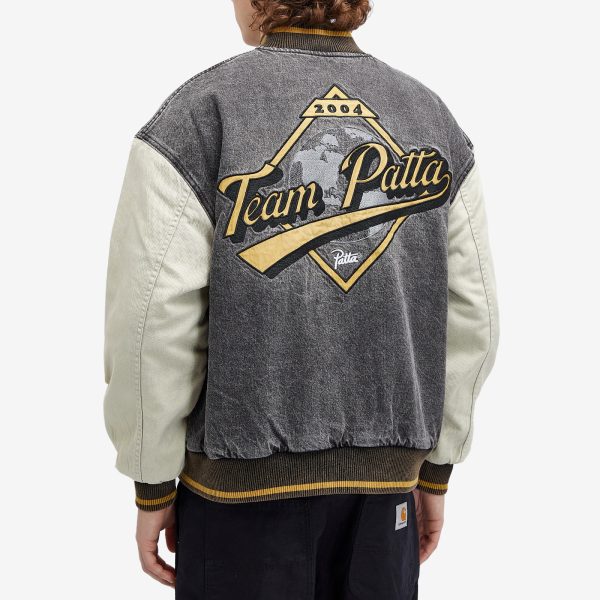 Patta Homerun Denim Varsity Jacket