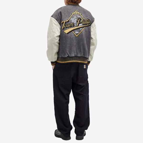 Patta Homerun Denim Varsity Jacket