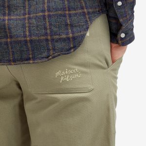 Maison Kitsune Handwriting Workwear Trousers