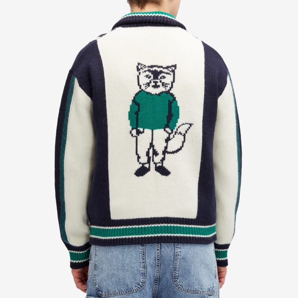 Maison Kitsune Knitted College Jacket