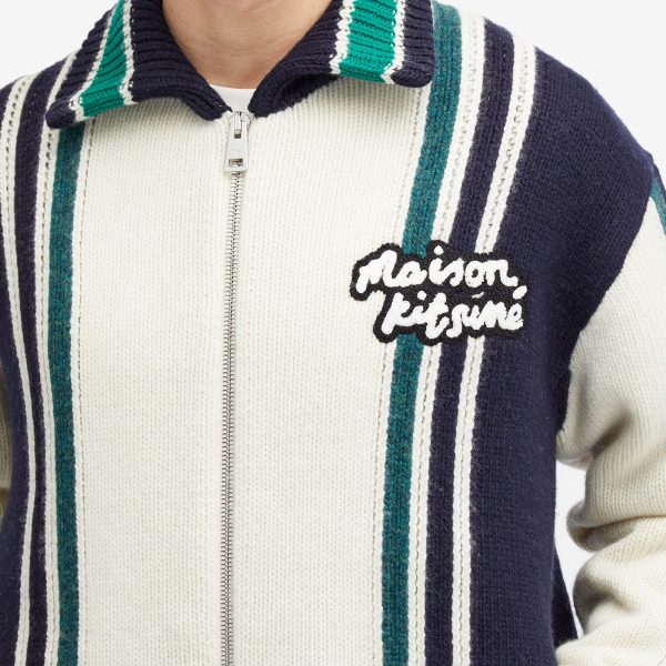 Maison Kitsune Knitted College Jacket